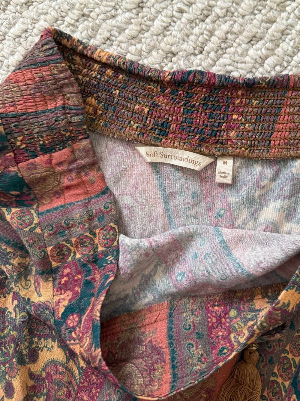 Soft Surroundings Boho Patchwork Maxi Skirt - Picture 5 of 6